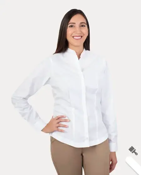 Mandarin Collar Blouse