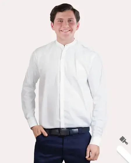 Camisa de Cuello Mao