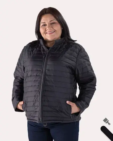 Chamarra capitonada para mujer