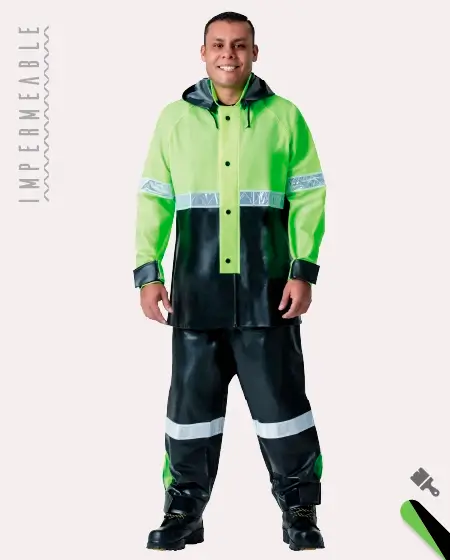 Impermeable Reflejante para Motociclista