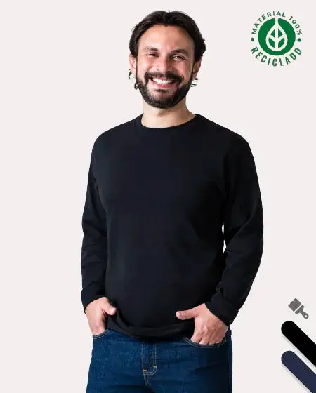 Playera manga larga ecologica