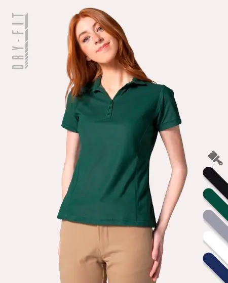 Playera Polo Micropique Transpirable Dama