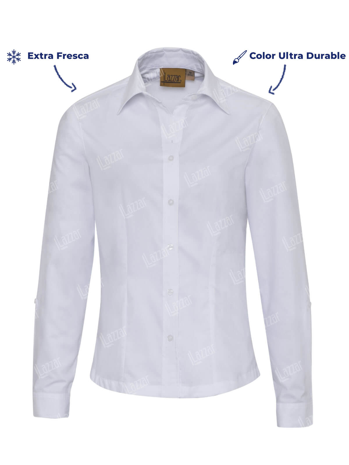 Blusa oxford color blanco