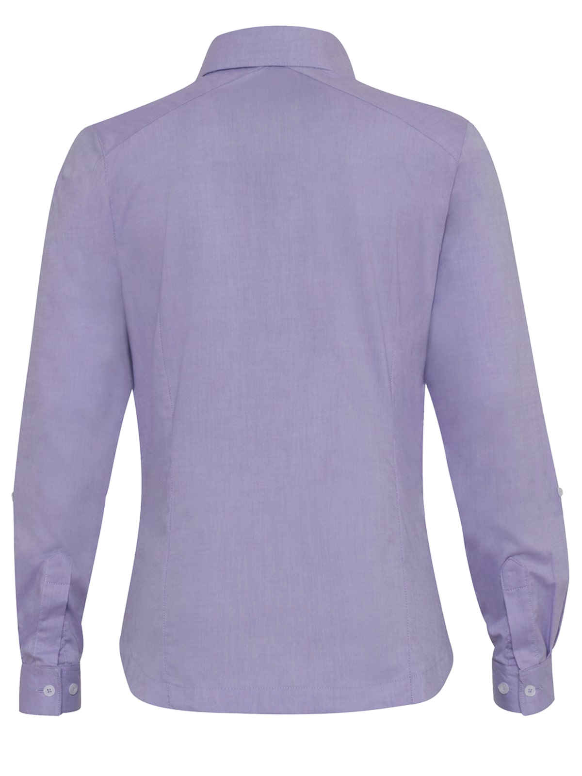 Blusa oxford color purpura parte de la espalda