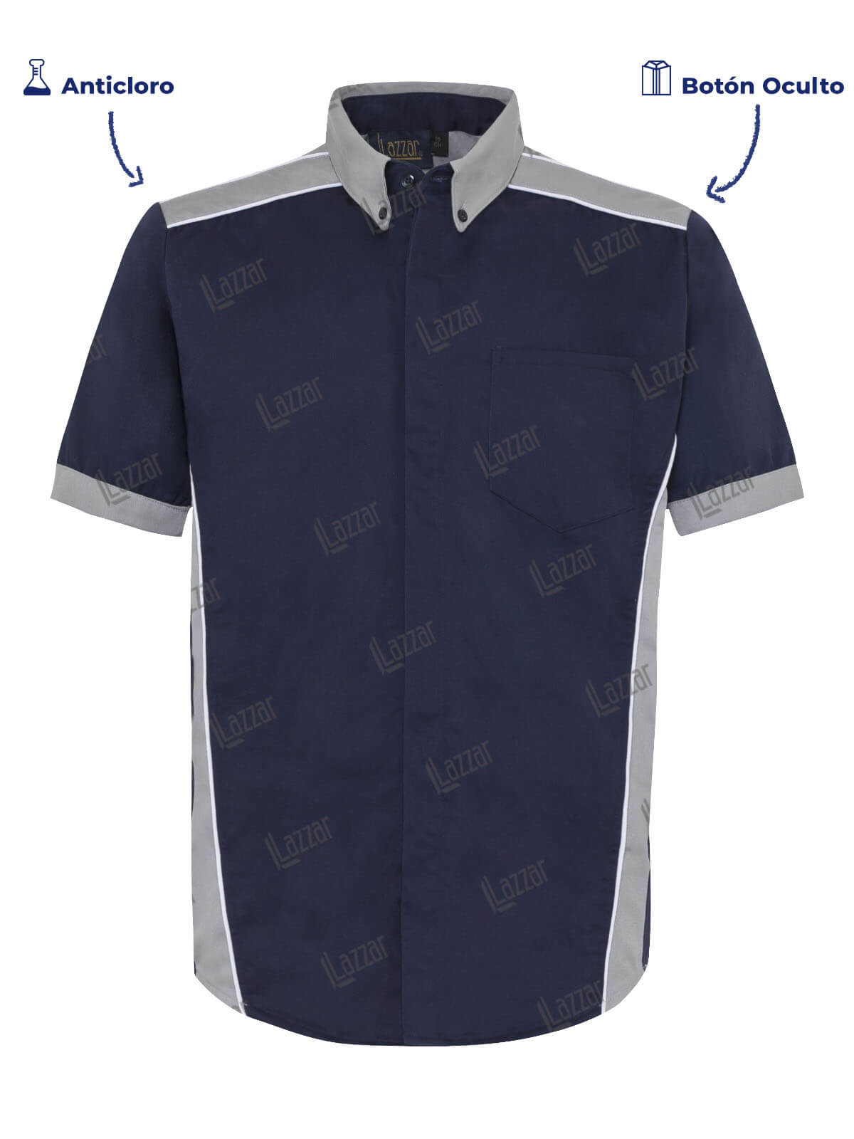 Camisas Industriales color  marino