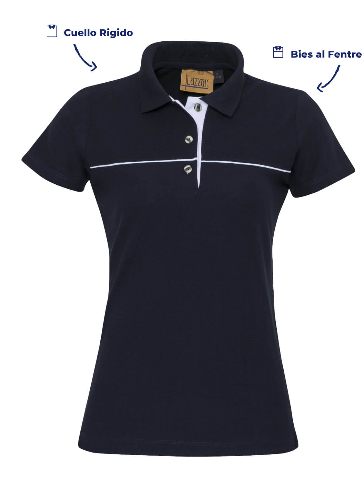 Playera Tipo Polo W506 color azul marino