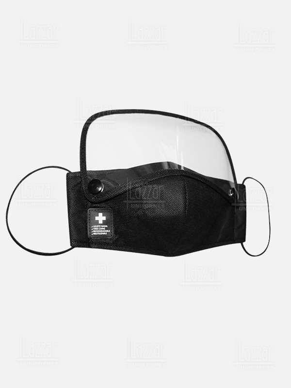 Cubreboca con careta triple capa