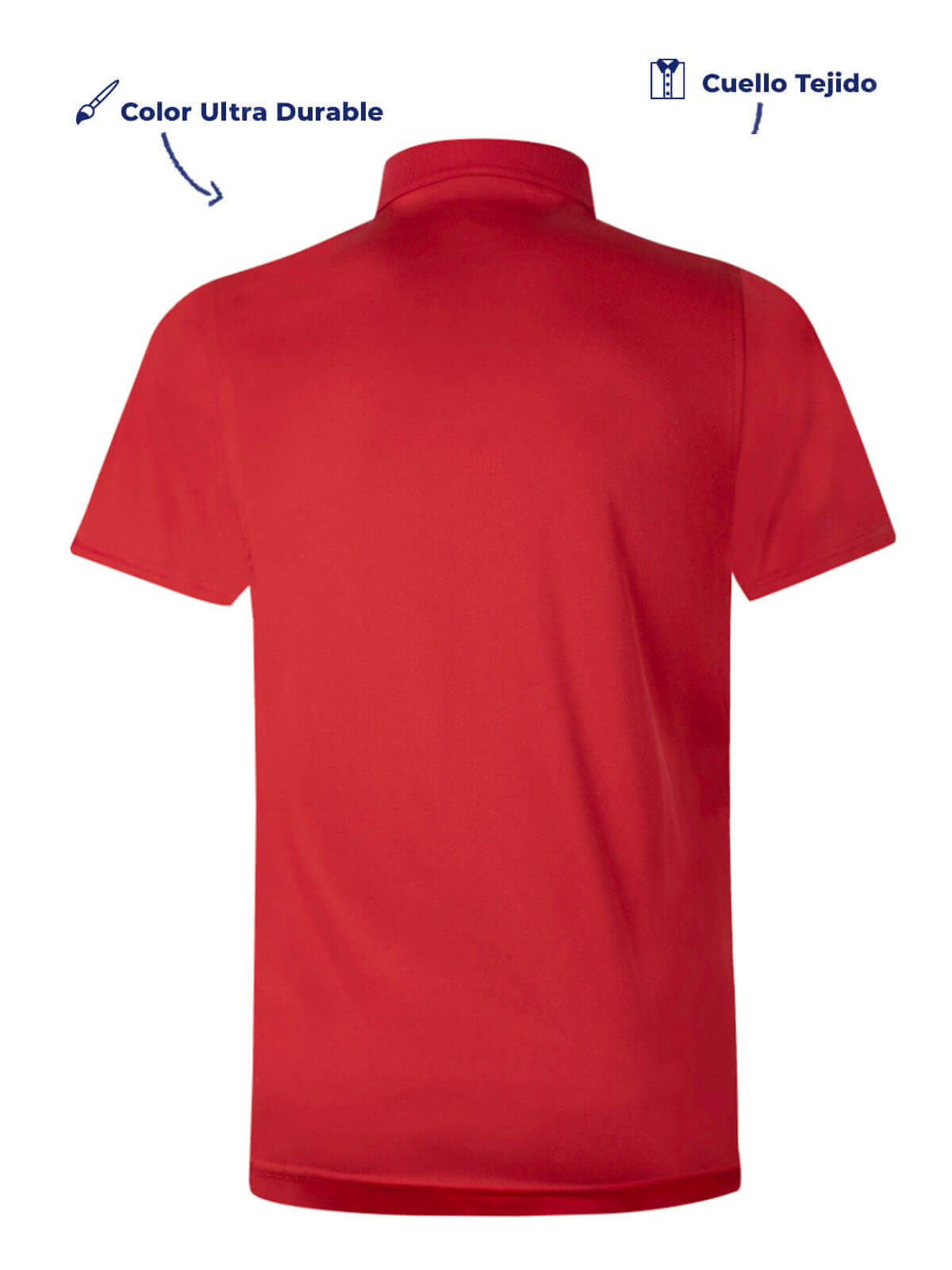 playera  polo usa roja