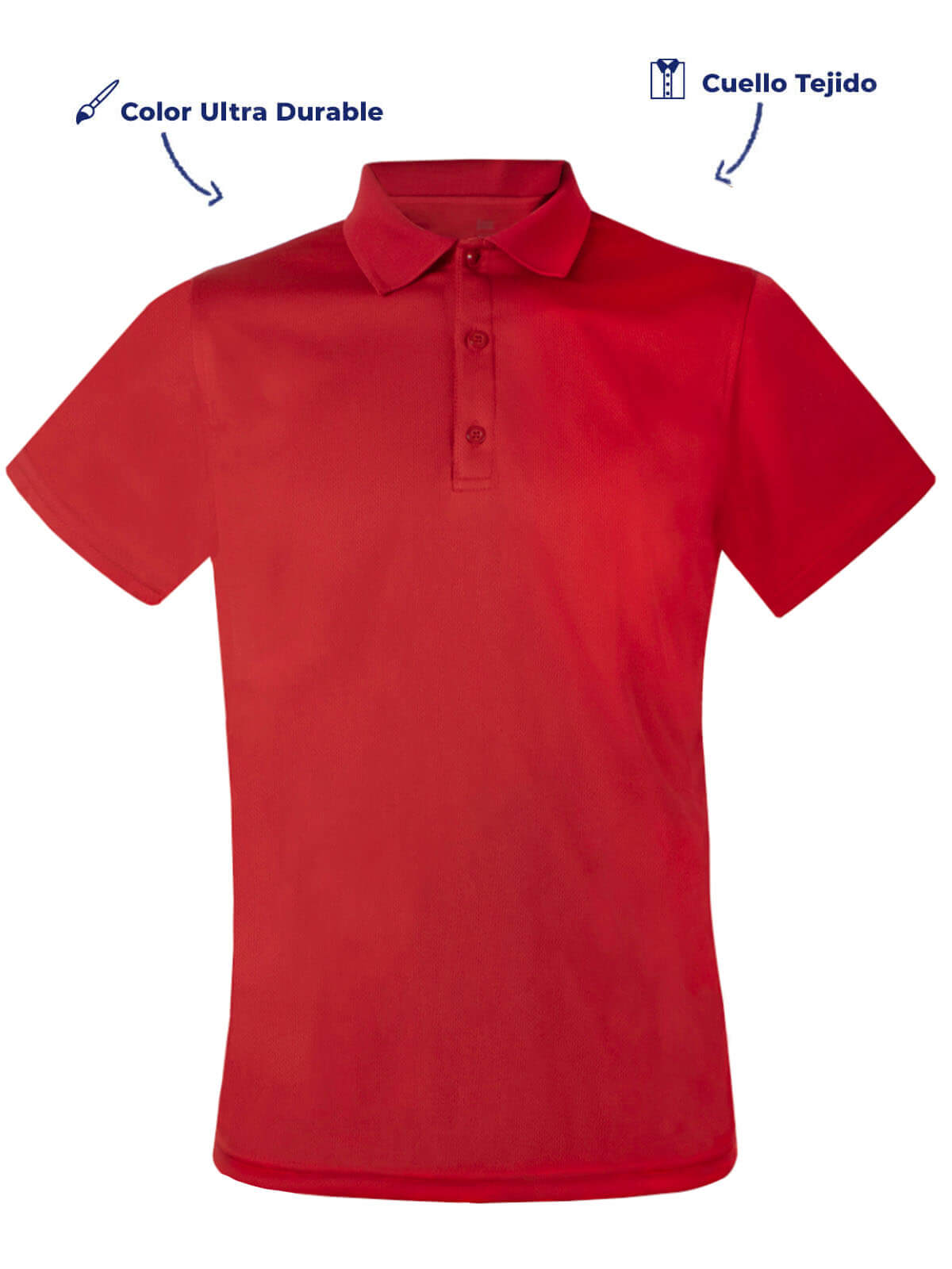 playera  polo usa roja