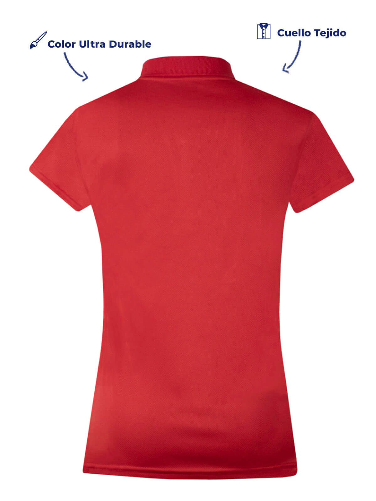 playera  polo usa roja