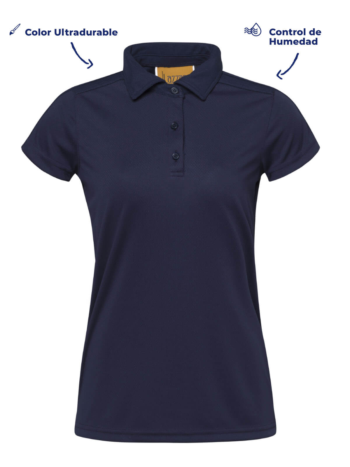 playera golf marino dama