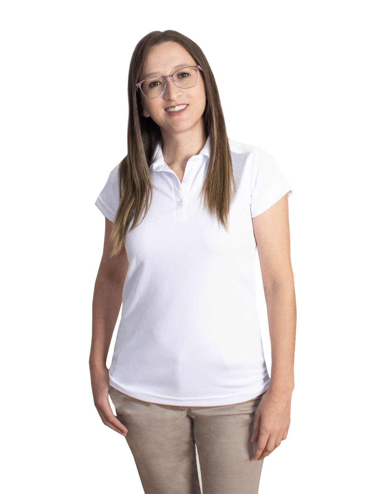 playera para dama golf blanca
