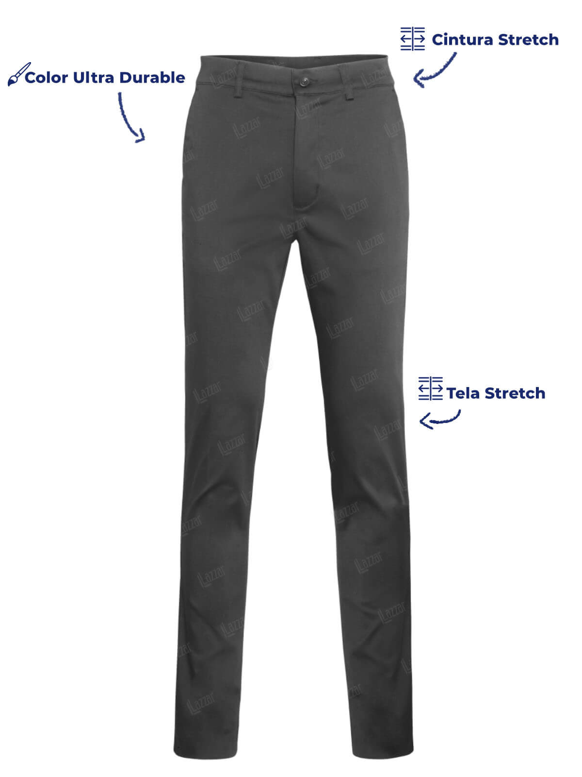Pantalon Empresarial color gris