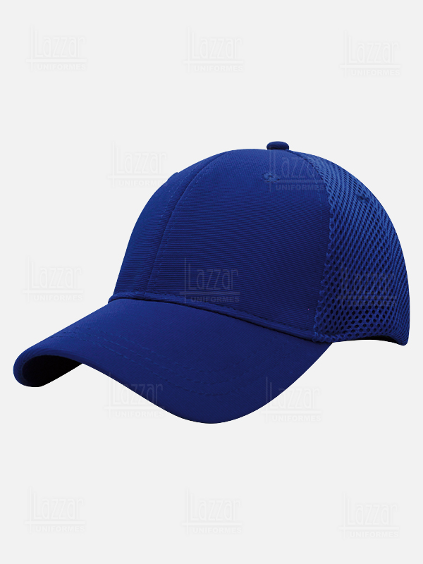 Gorra color azul rey malla