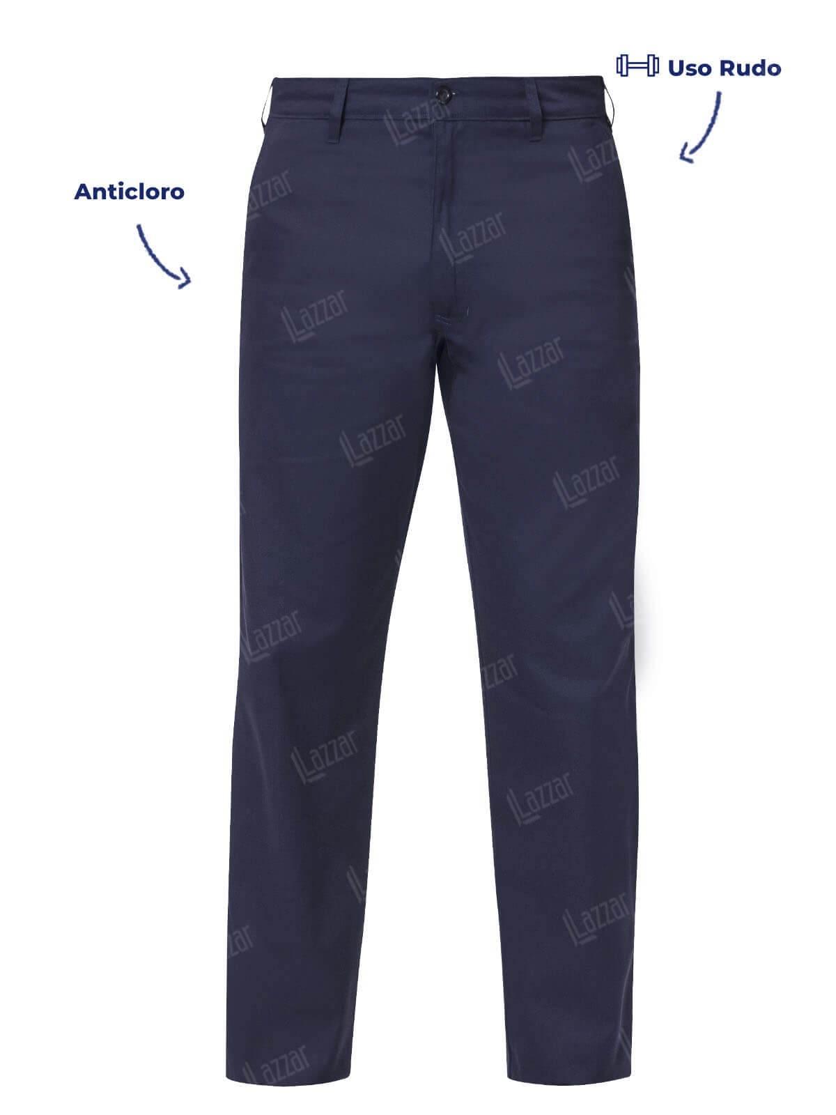 Pantalon de Gabardina color azul marino