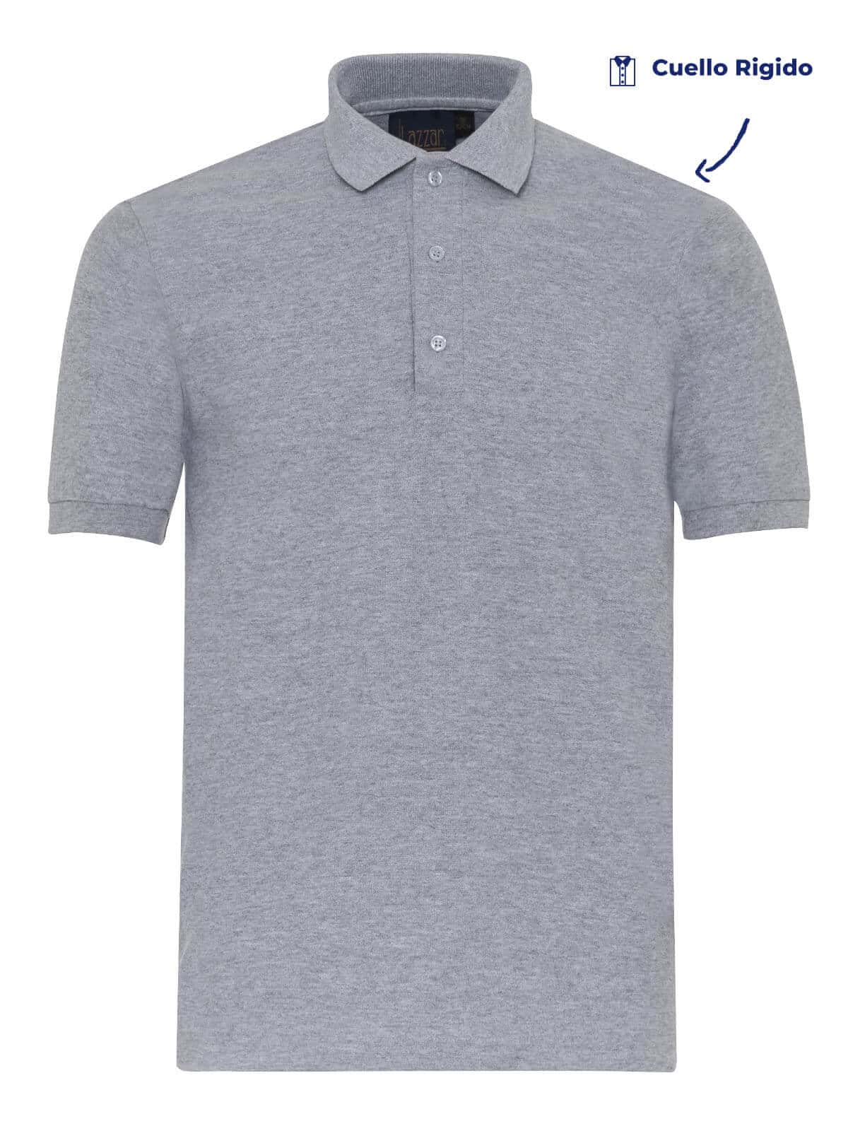 Polo P-500 gris hombre frente 