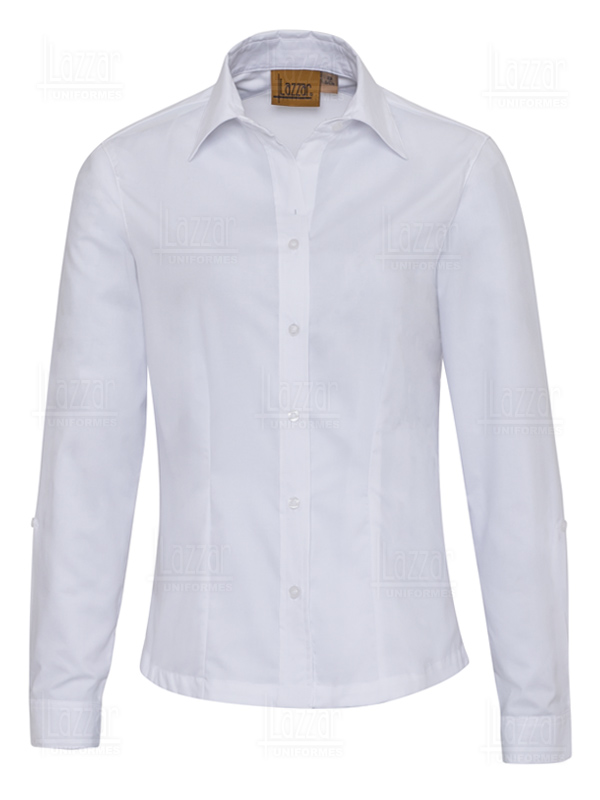 Blusa oxford thai blanca frente