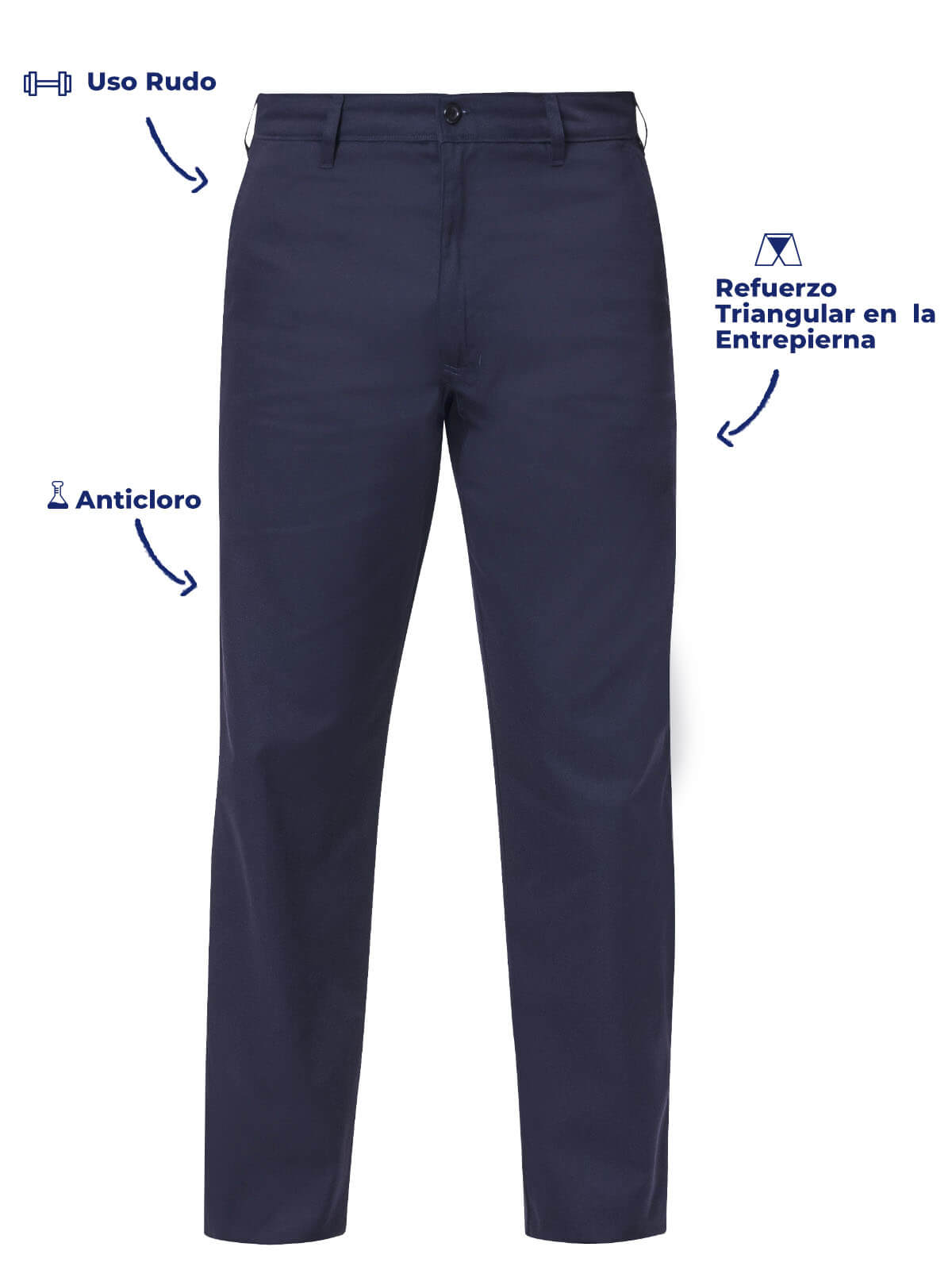 Pantalon Industrial color marino para caballero