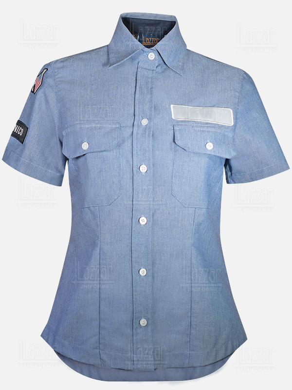 Camisola para policia color cielo