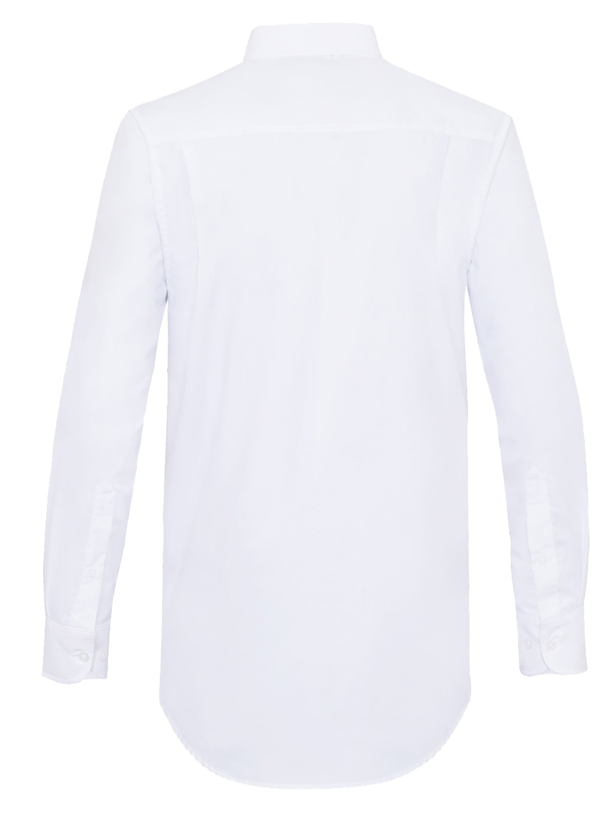 Camisas oxford color blanca manga larga