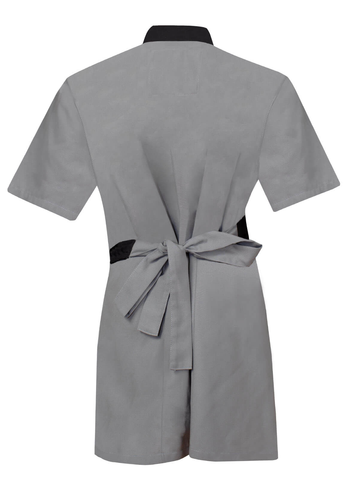 Uniforme de camarista de hotel de mangas cortas color gris 
