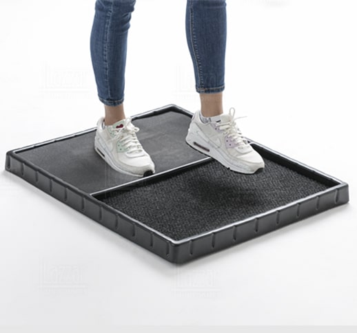 Tapete Sanitizante con Alfombra Secadora
