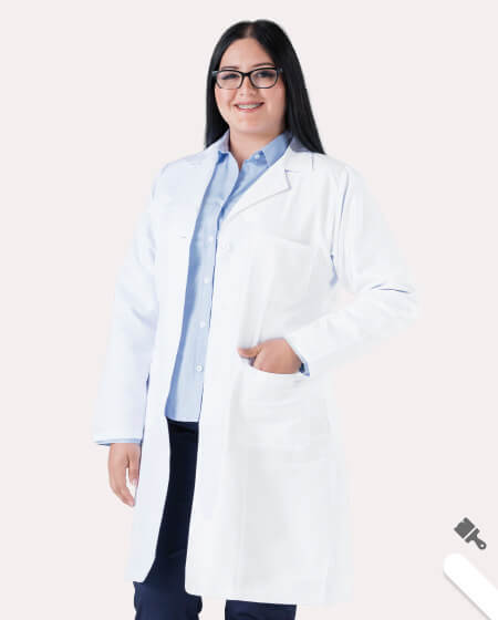 Embroidered Lab Coat