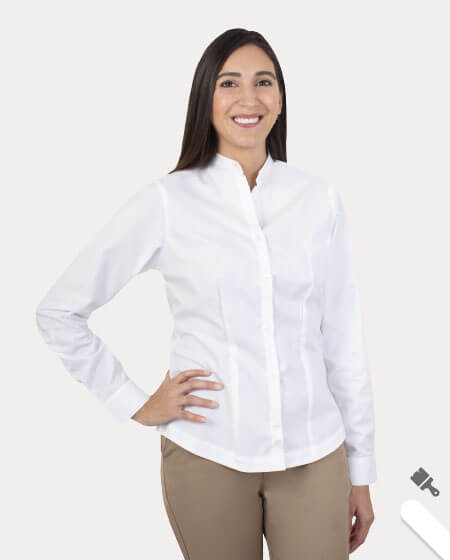Mandarin Collar Blouse