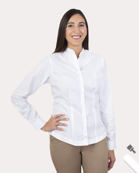 Mandarin Collar Blouse