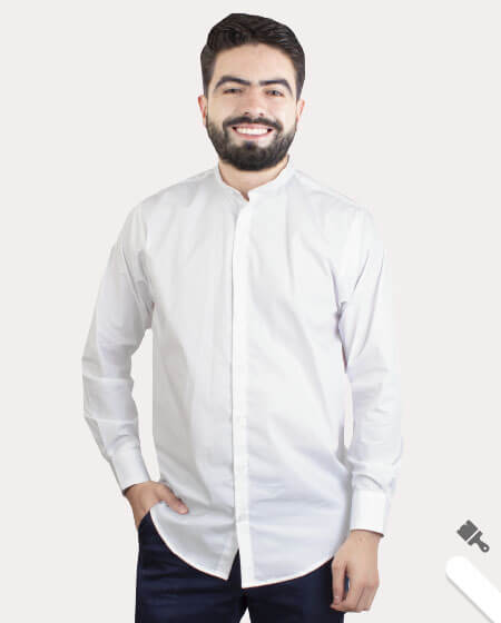 Men's Mandarin Collar Shirt