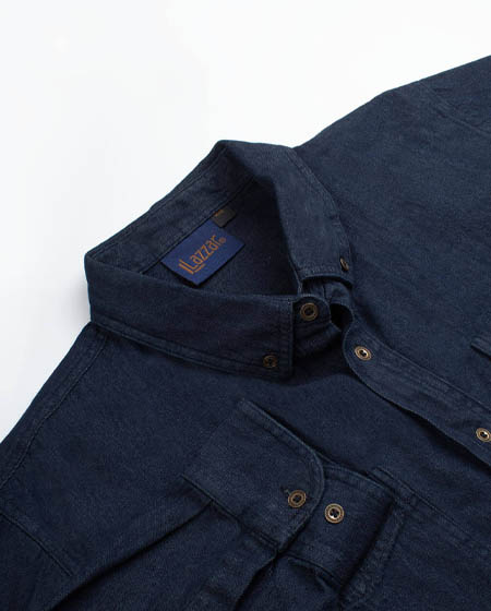 Camisa industrial de mezclilla (7.5 oz) para hombre