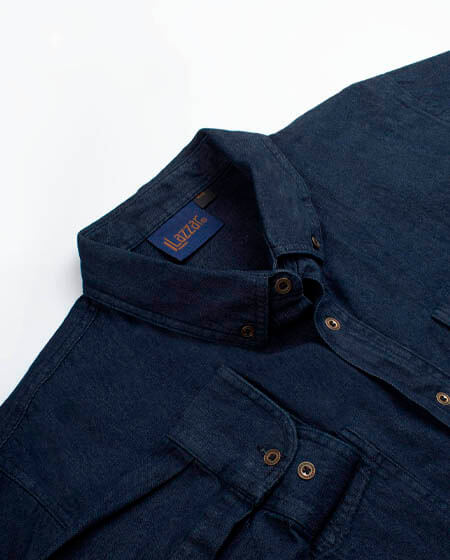 Camisa industrial de mezclilla (7.5 oz) para hombre