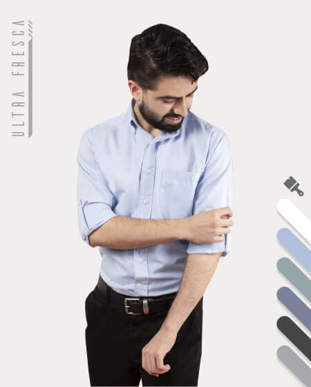 Camisa tipo Oxford 60% algodón para Hombre