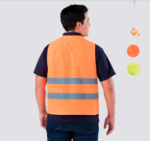 Chaleco Naranja de Seguridad Profesional