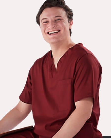 Embroidered Scrub Tops