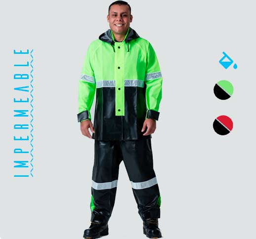 Impermeable Reflejante para Motociclista