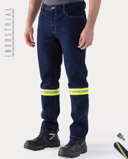 Reflective denim jeans for Men (14oz)