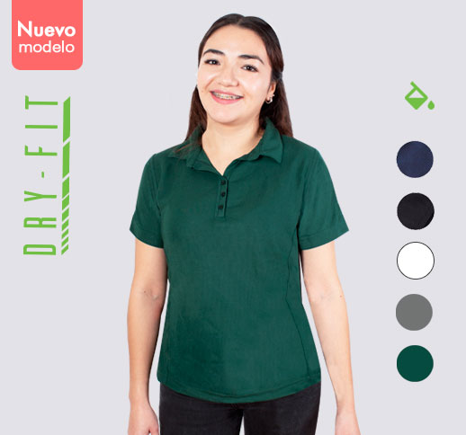 Playera Polo Micropique Transpirable Dama