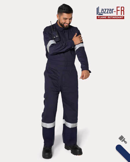 Flame resistant coveralls