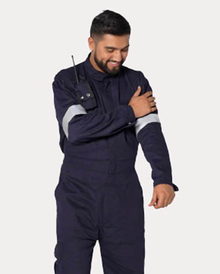 Flame resistant coveralls
