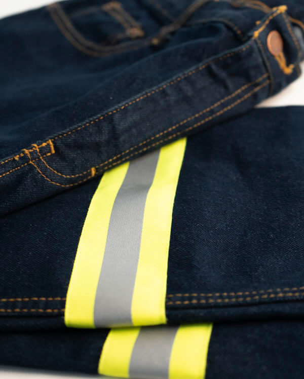 Women’s Reflective Denim Work Pants