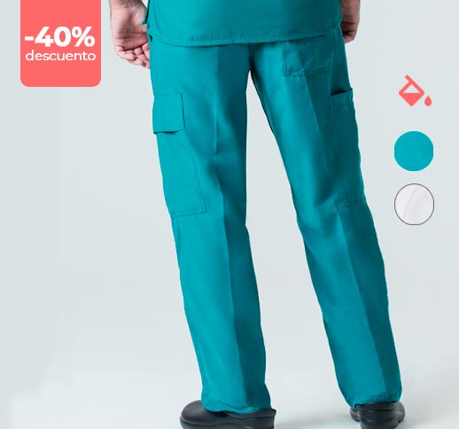 Pantalones para enfermería caballero descuento