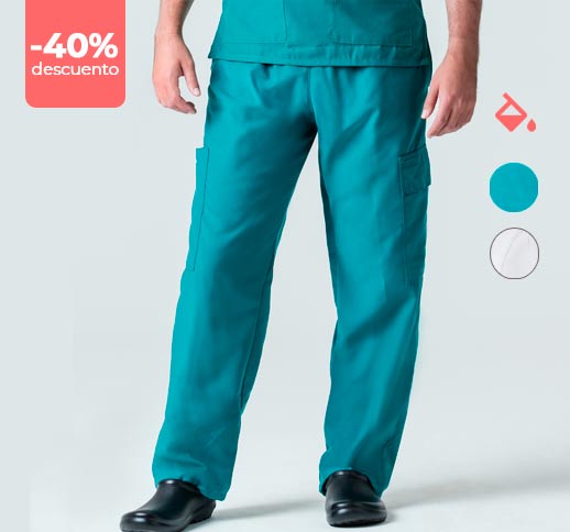 Pantalones para enfermería caballero descuento