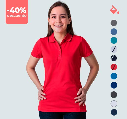 Playeras Polo Dama en descuento 