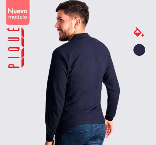 Long sleeves polo shirt for men